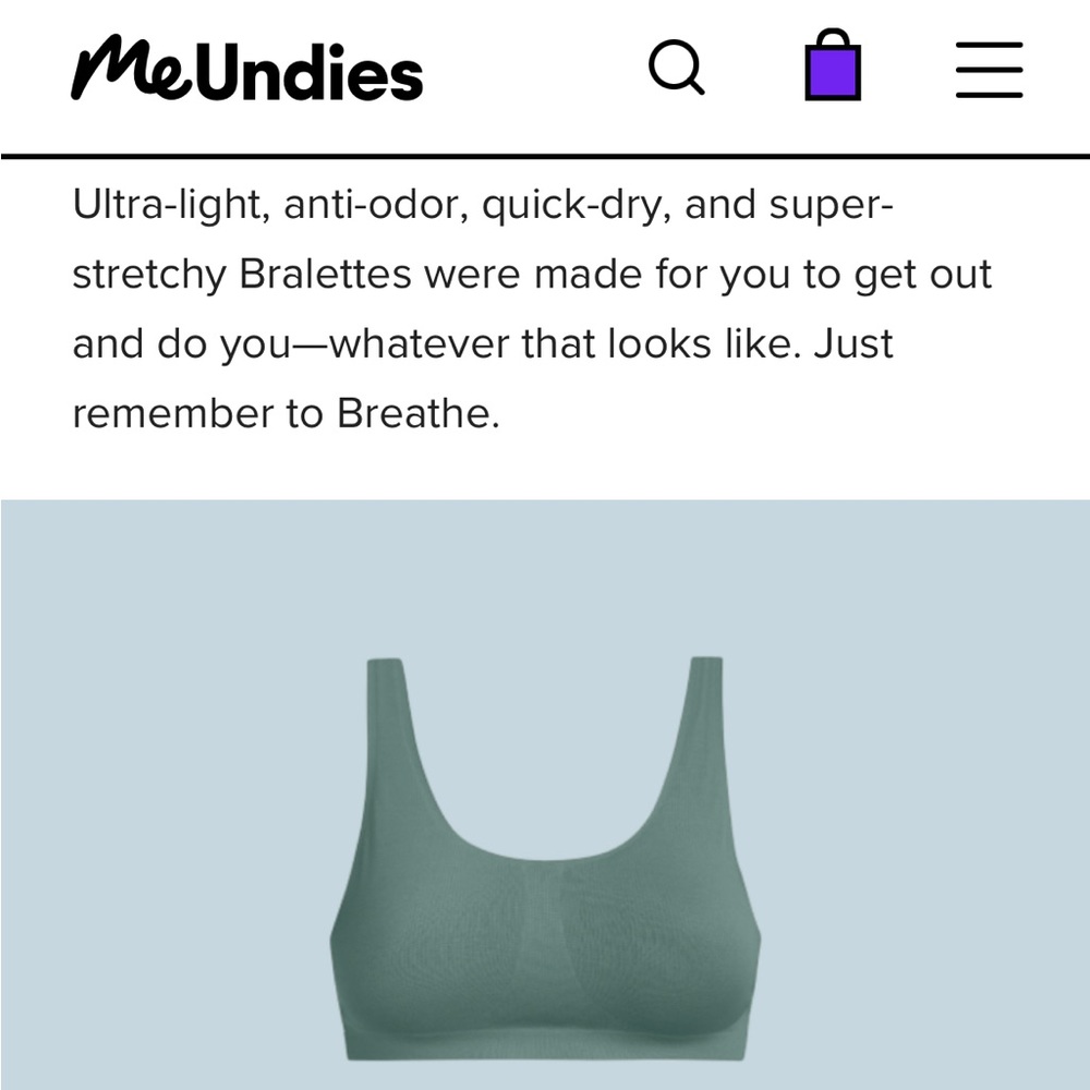 Me Undies breathe scoop bralette